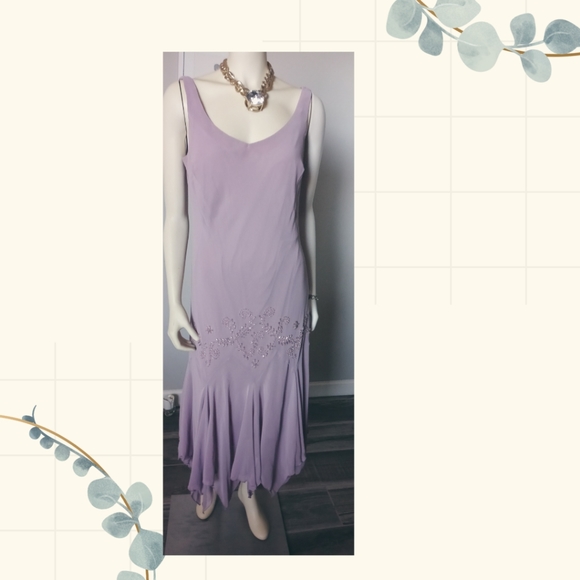 SL Fashion Cocktail Dress 2pc light purple pre-owned Size 14 - Picture 2 of 13
